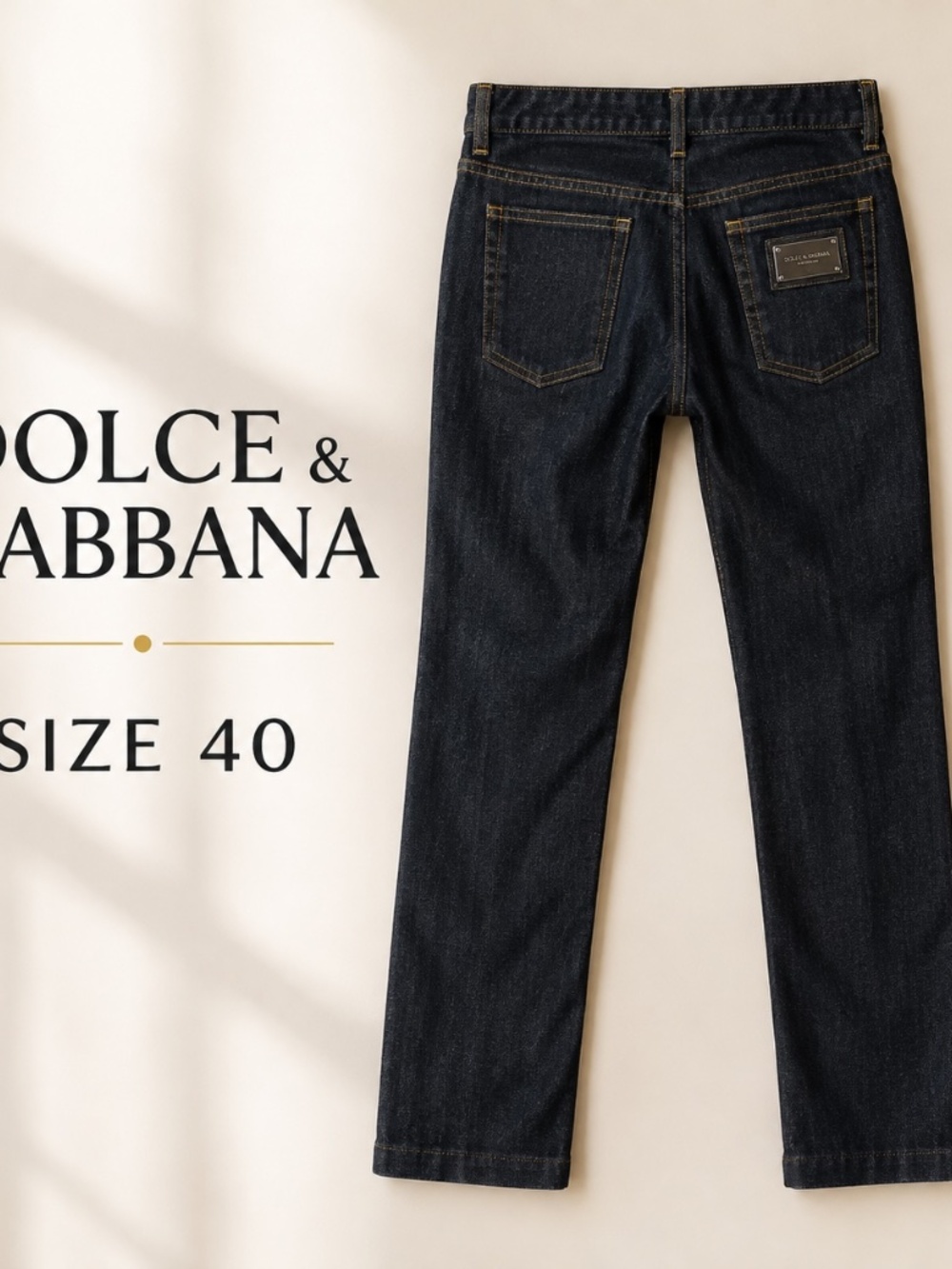 Size 4 - Dolce & Gabbana Women’s Dark Wash Jeans Size 40 Made in Italy